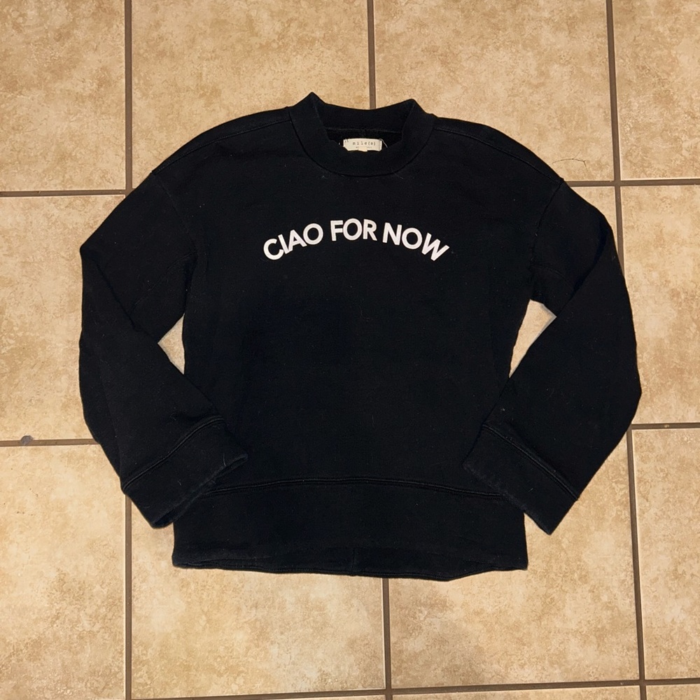 Madewell ciao for now sweatshirt size xs.
